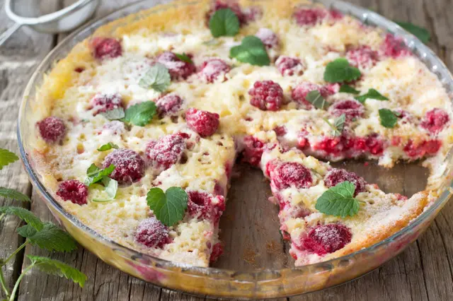 Clafoutis aux framboises