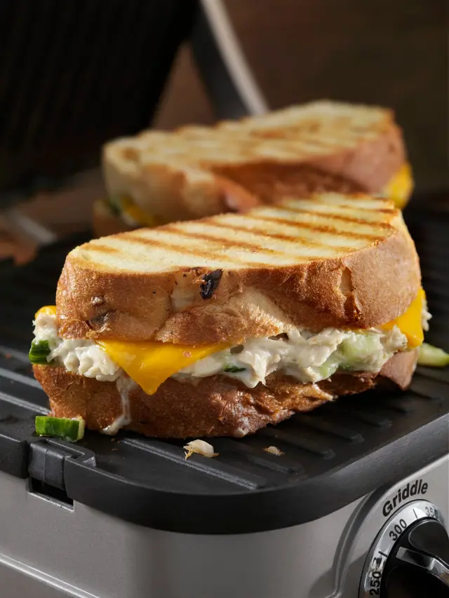 Fondant au thon panini