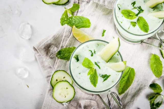 Gaspacho Avocat, Concombre et Menthe