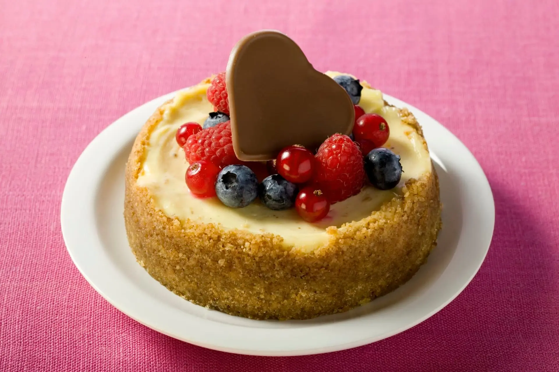 Mini cheesecake aux fruits rouges