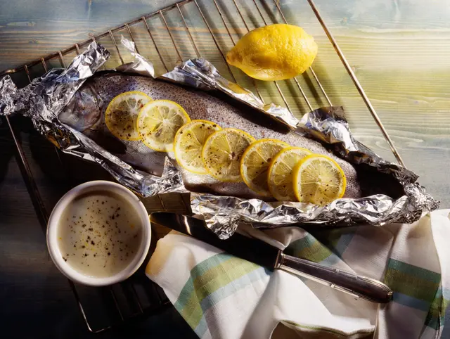 Papillote de saumon au citron