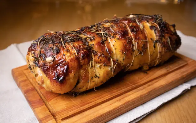 Pintade farcie de chorizo et de porc
