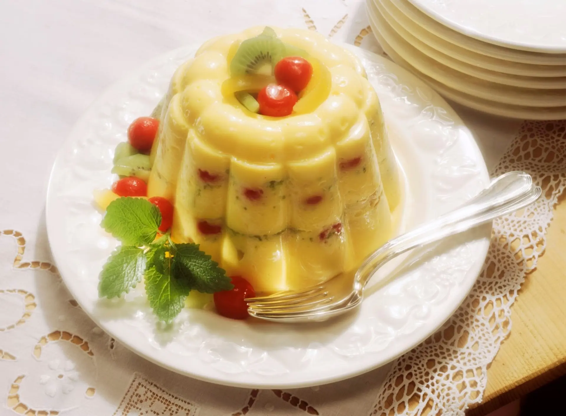 Pudding à la vanille aux fruits rouges