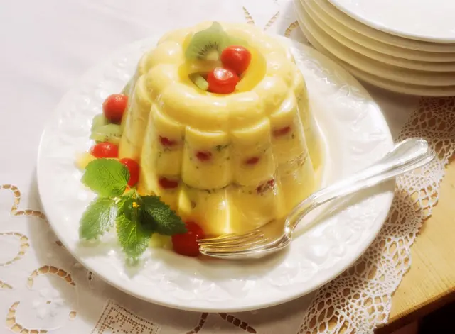 Pudding à la vanille aux fruits rouges