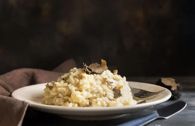 Risotto aux cèpes et truffes noires