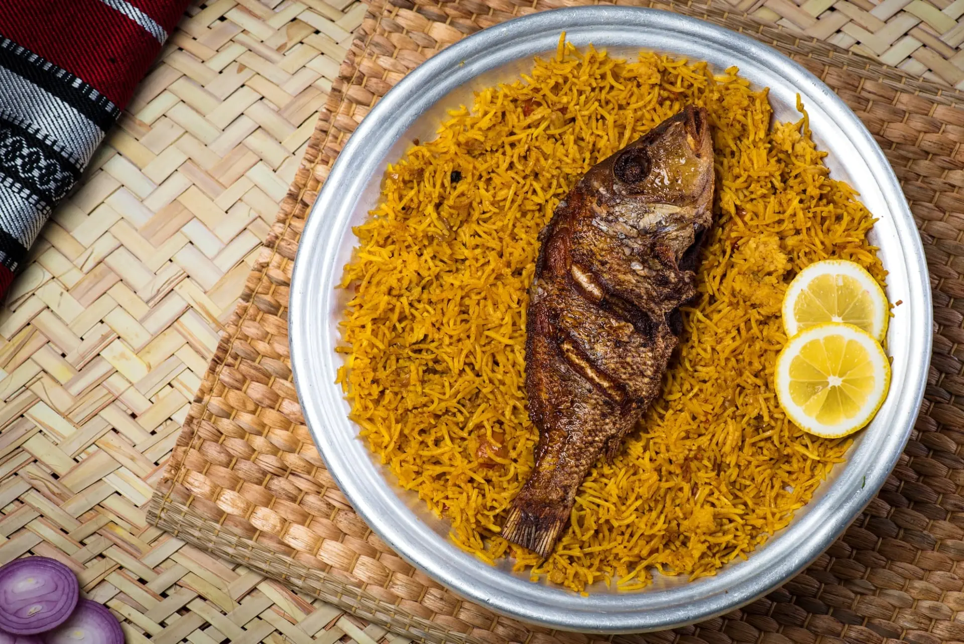 Riz kabsa au poisson