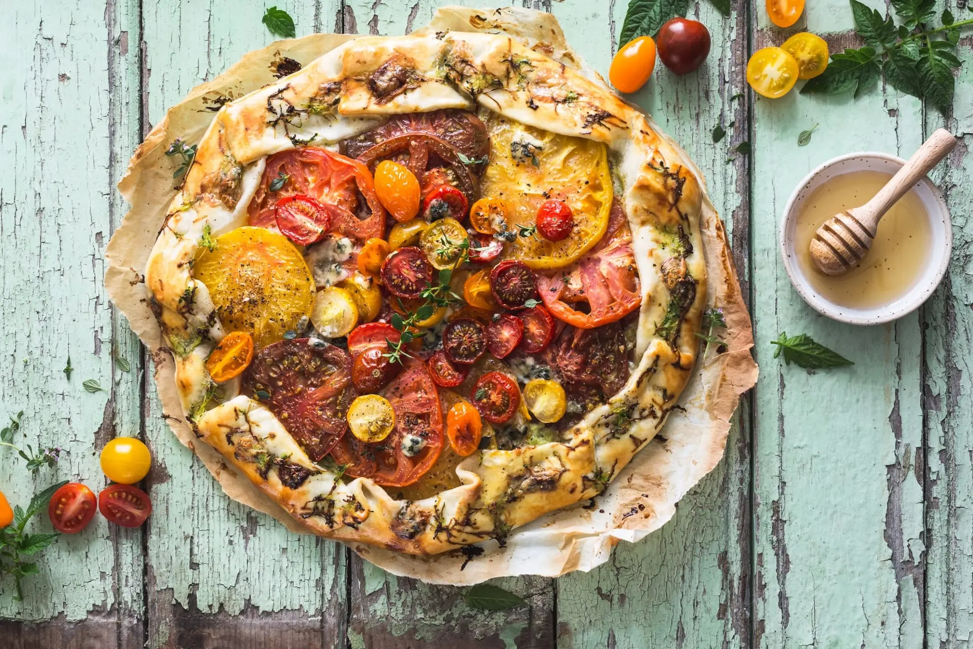 Tarte aux tomates Heirloom