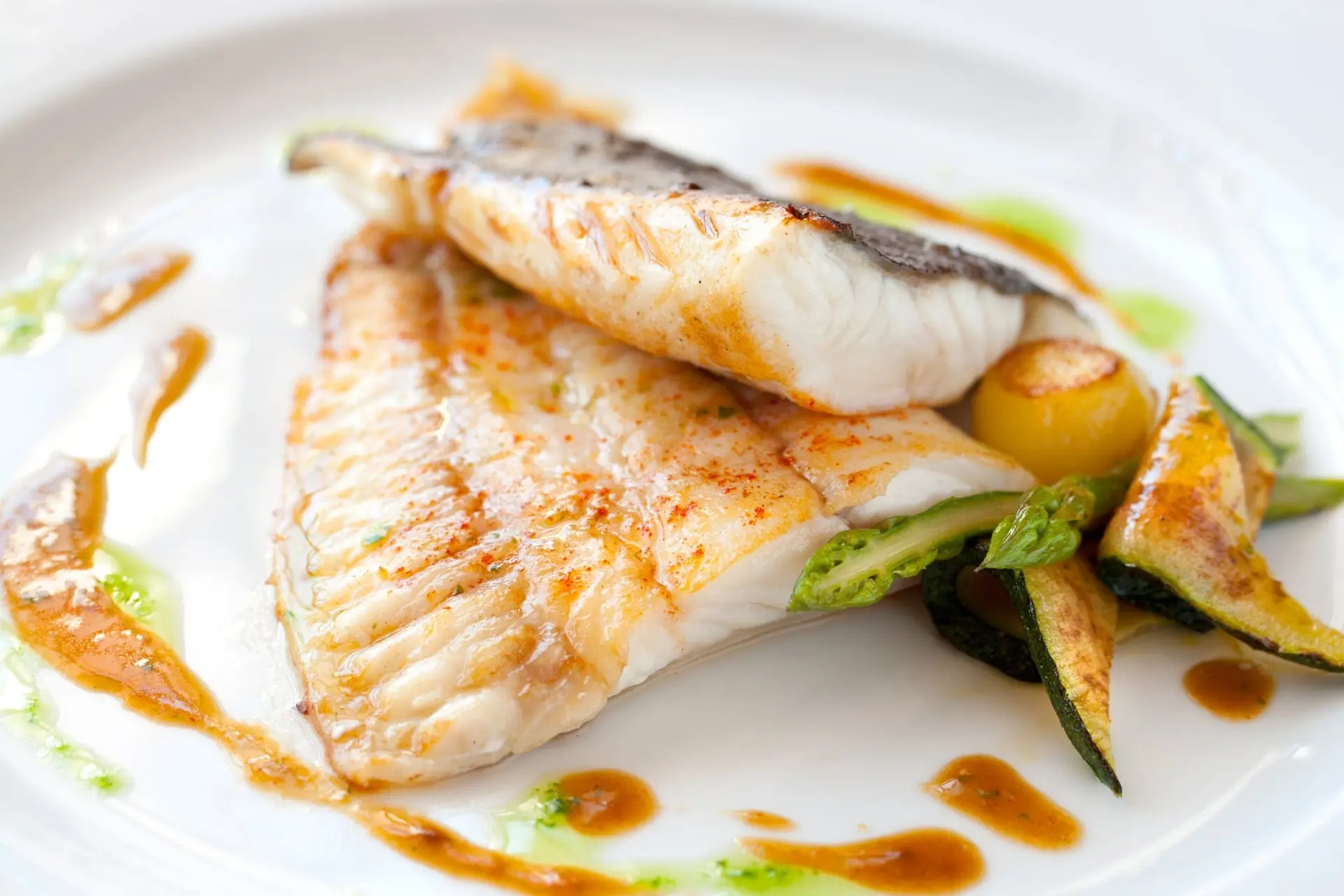Turbot et ses légumes