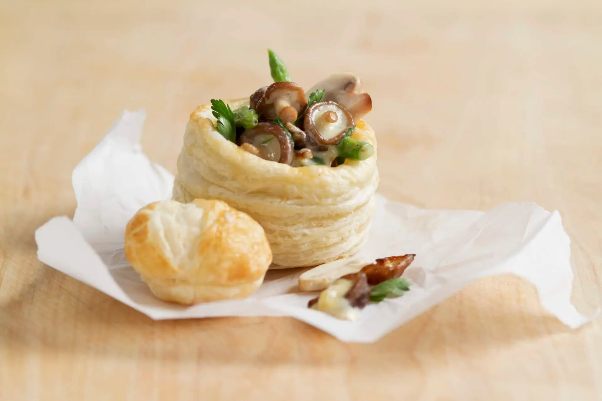 Vol-au-vent aux champignons