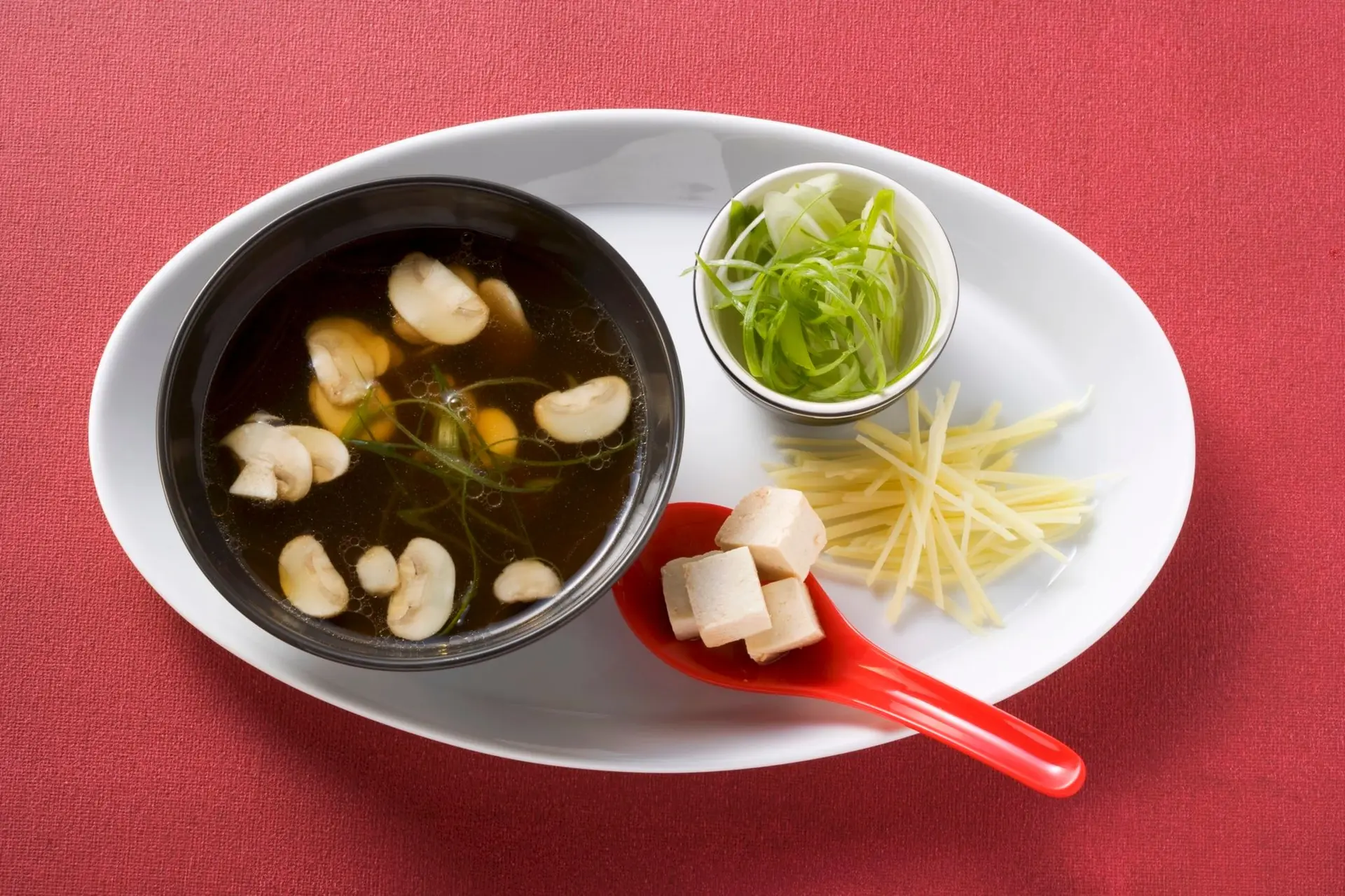 Soupe miso au tofu