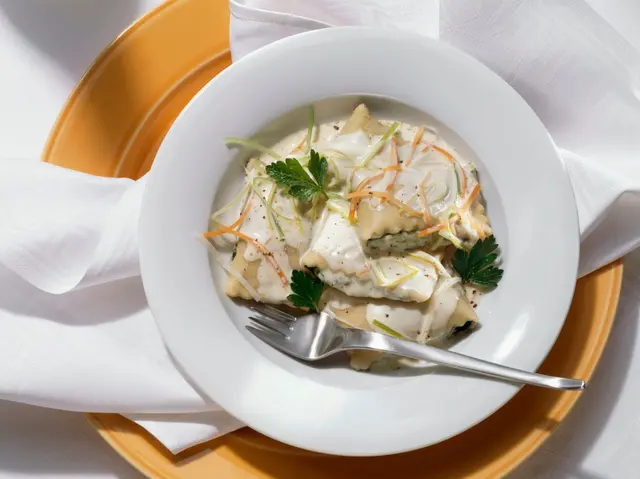 Raviolis farcis aux fruits de mer