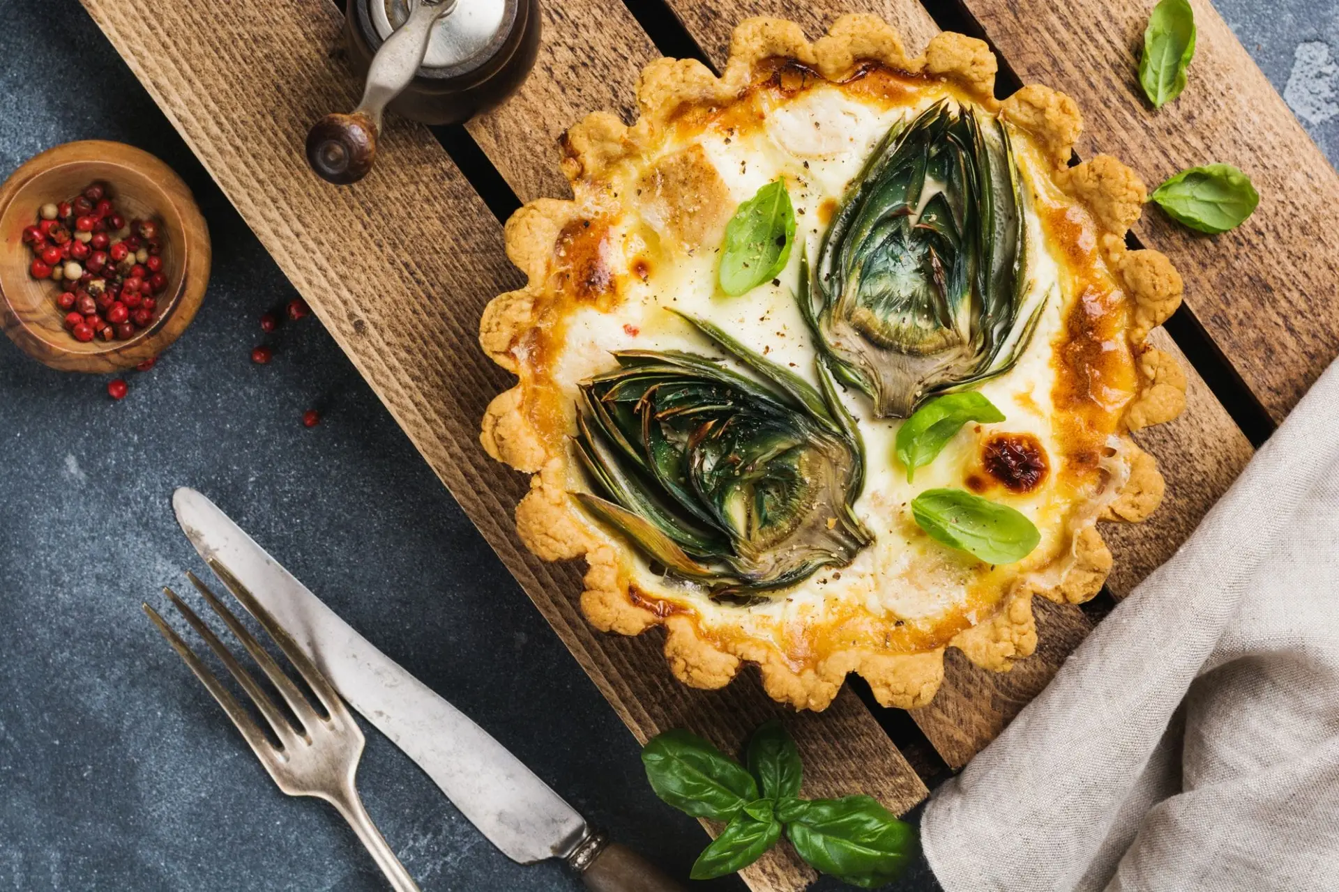 Quiche à l'artichaut