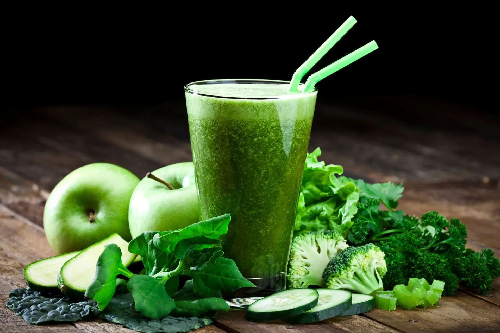Recette jus de légumes et fruits verts