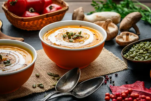 Soupe de potiron à la crème