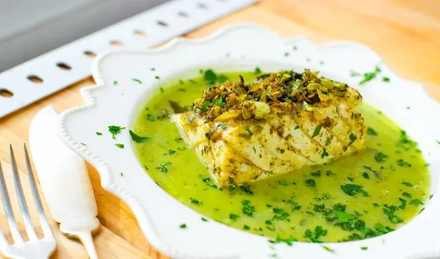 Recette cabillaud sauce verte