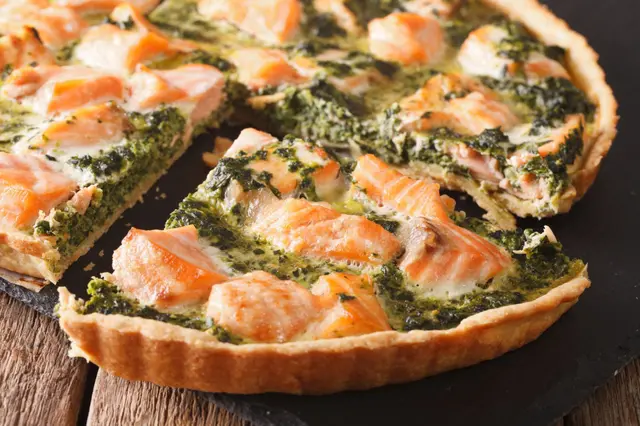 Recette quiche au saumon et épinards