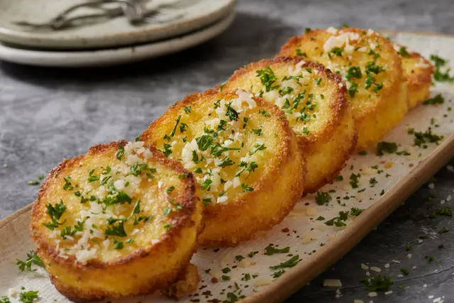 Recette galettes de polenta croustillante