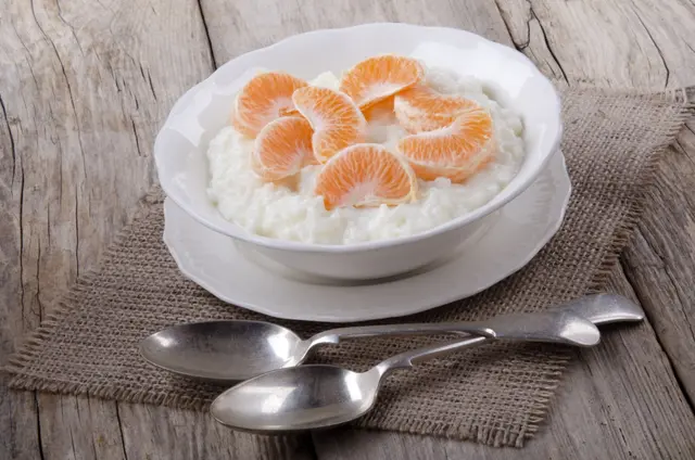 Riz au lait aux mandarines