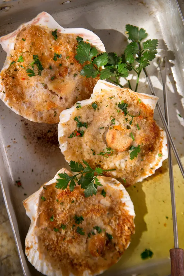 Recette coquilles saint-jacques gratinées