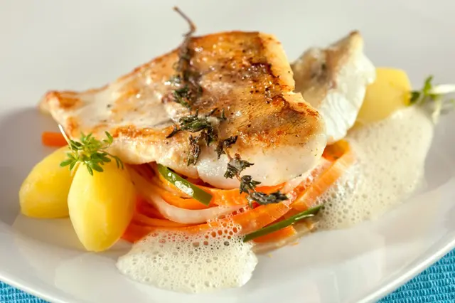 Sauté de filet de sandre et légumes