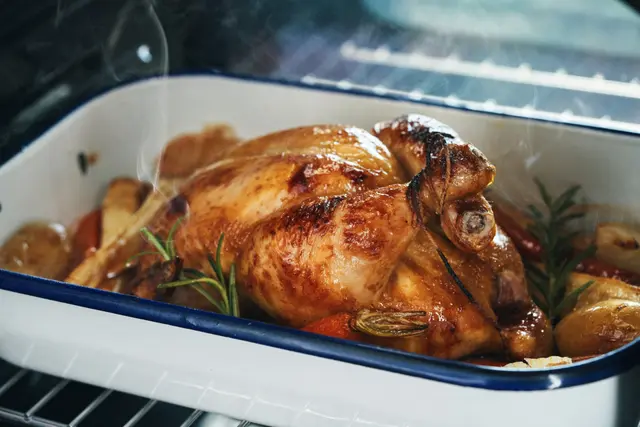 Poulet rôti au four