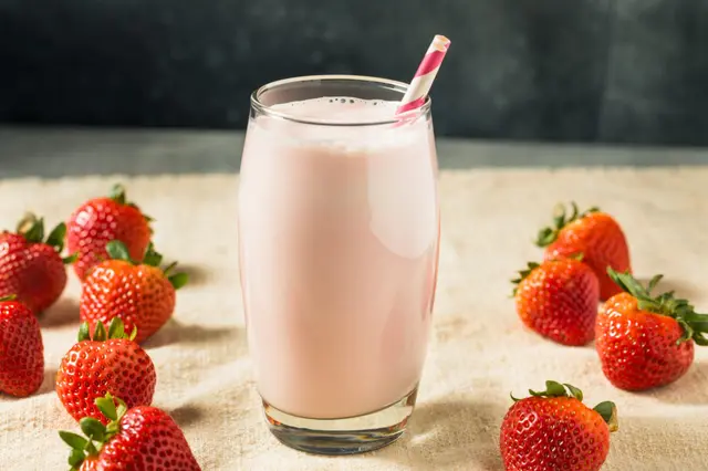 Recette milk-shake à la fraise facile