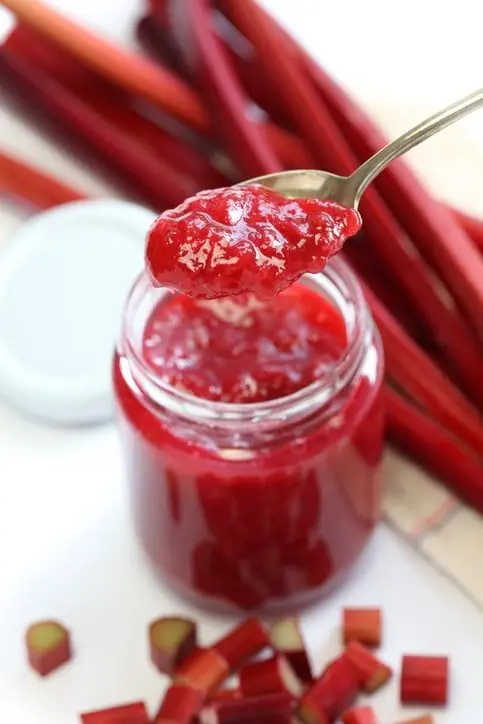 Confiture de rhubarbe maison