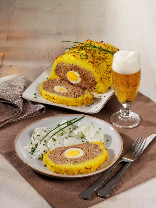 Pain de viande avec pommes de terre