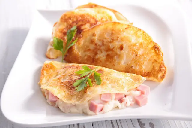 La recette des crêpes au jambon et crème