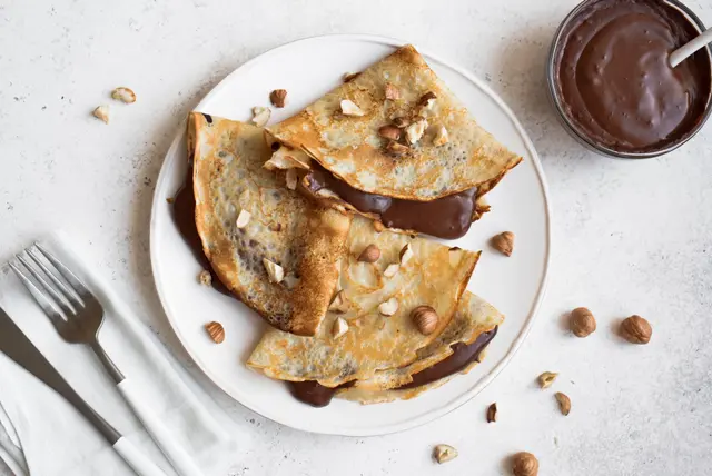 Recette crêpes chocolat noisette