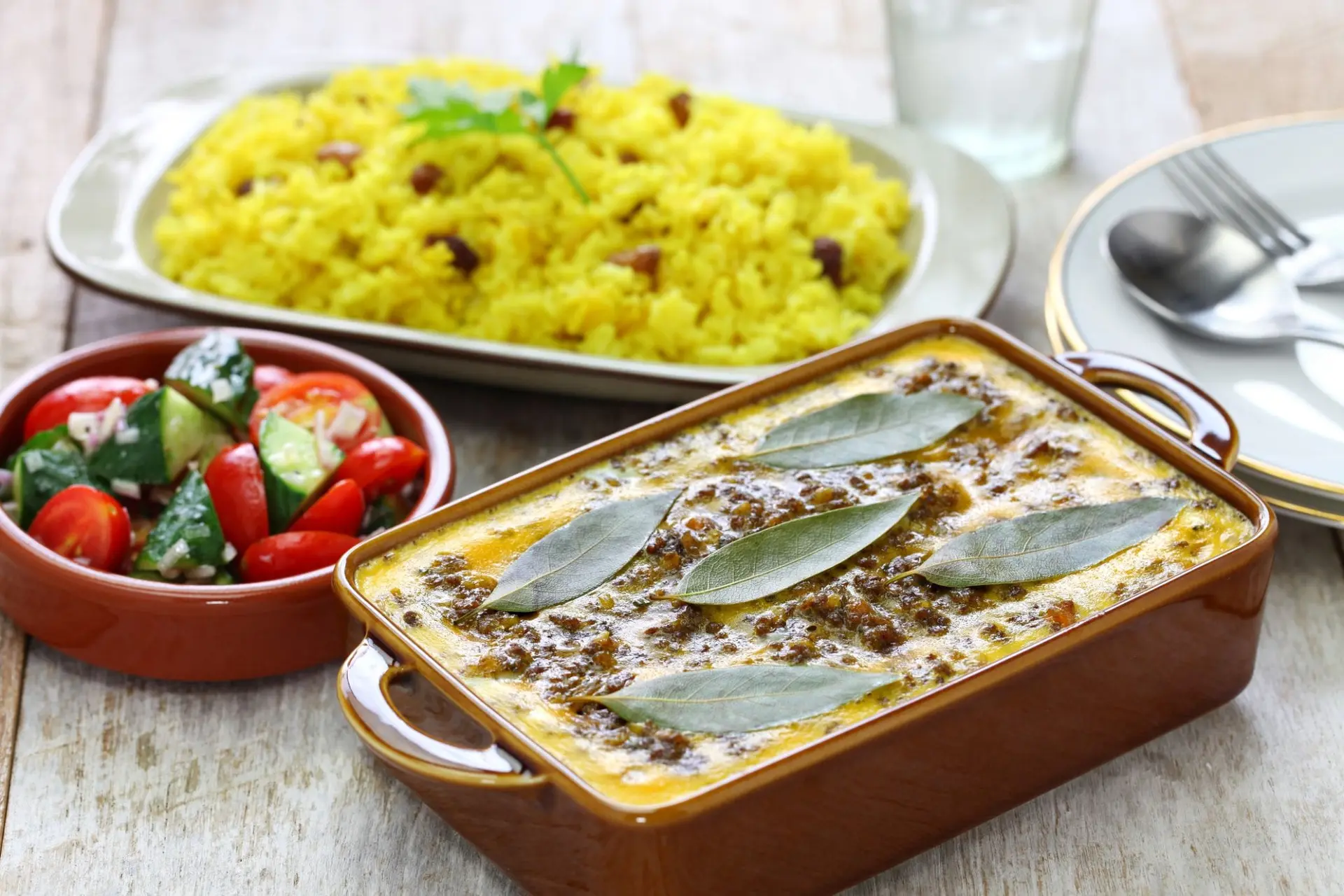 Bobotie et riz jaune
