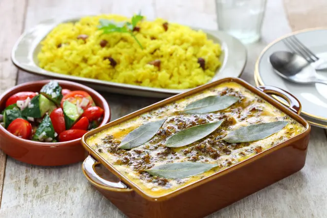 Bobotie et riz jaune