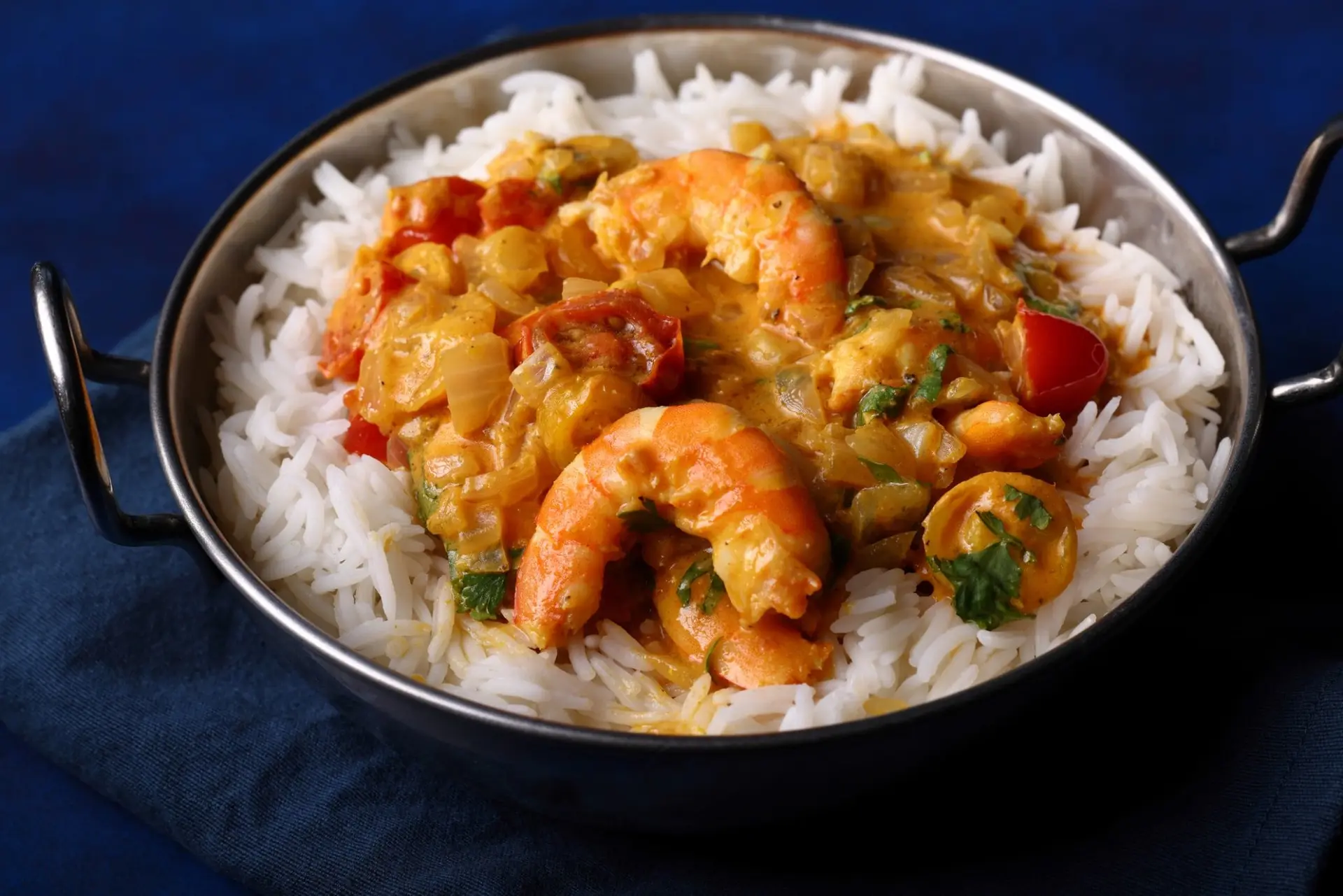 Recette curry de crevette avec riz basmati