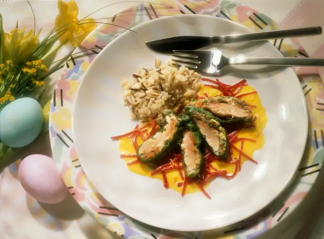 Filets de truite à la sauce aux blettes