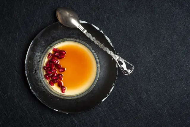 Crème brûlée aux graines de grenade