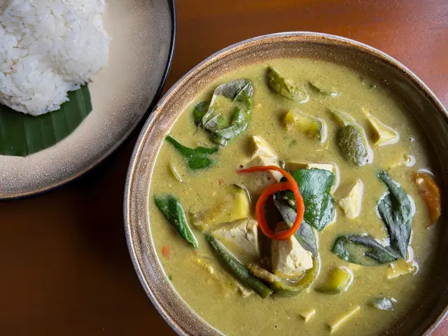 Curry vert de tofu aux légumes