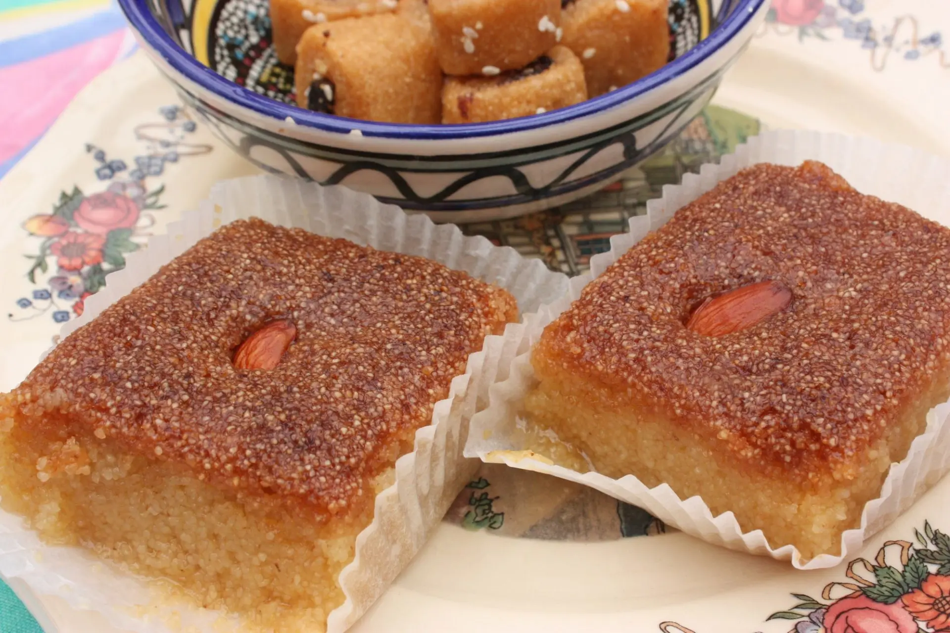Kalb el louz (gâteau de semoule algérien)