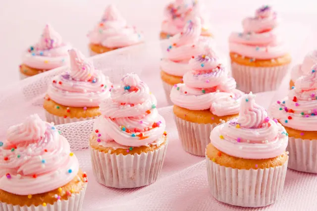 Cupcakes à l'eau de rose