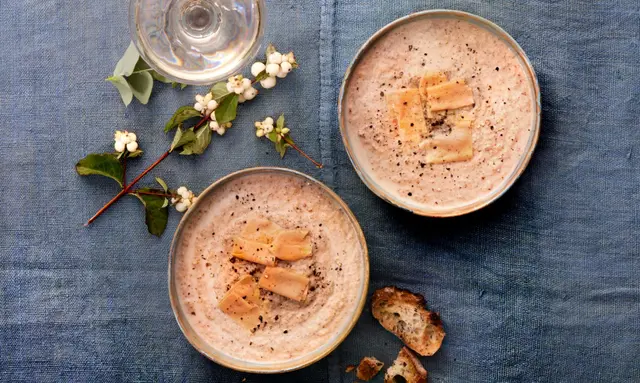 Cappuccino aux champignons et foie gras