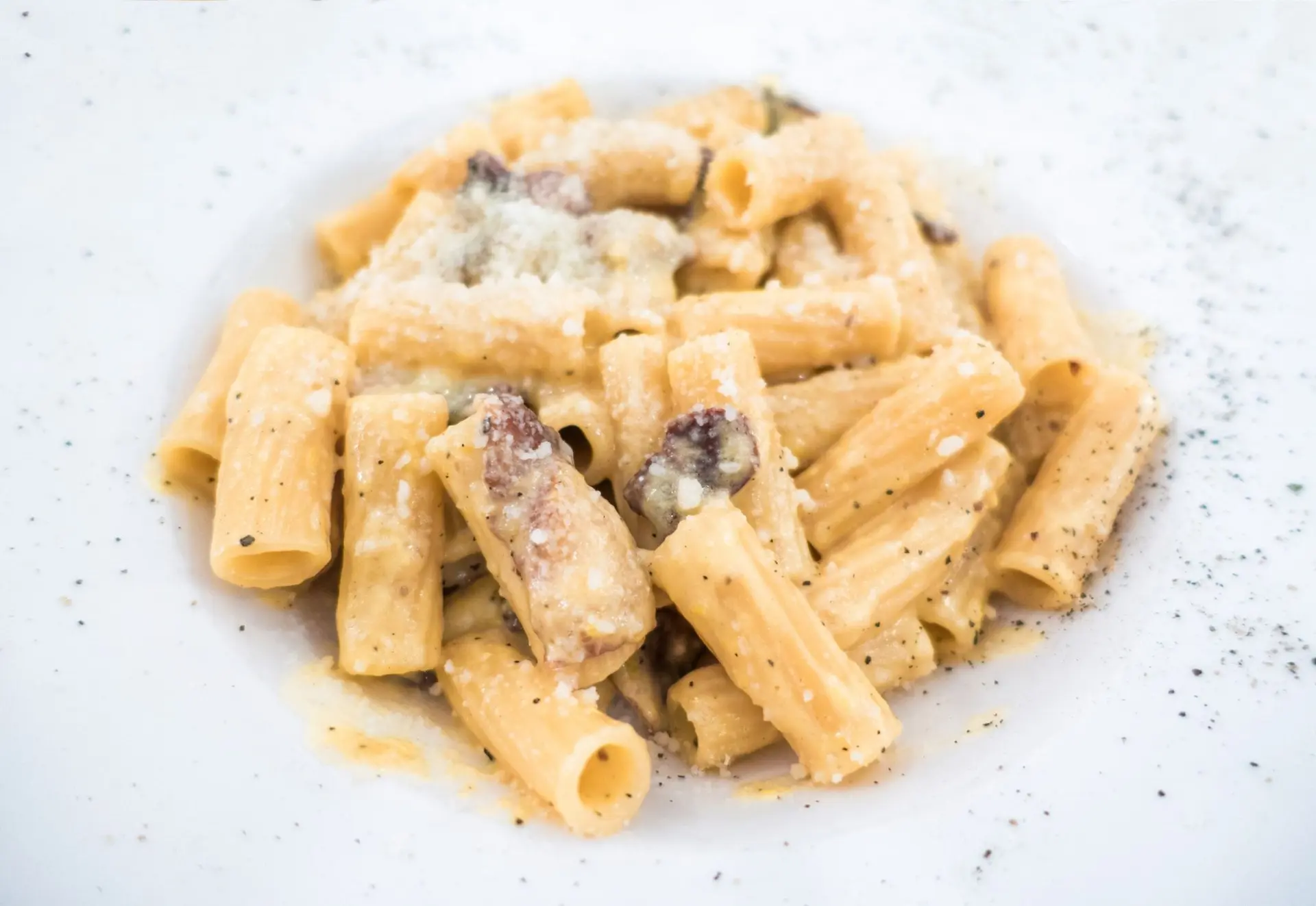 Recette rigatoni carbonara