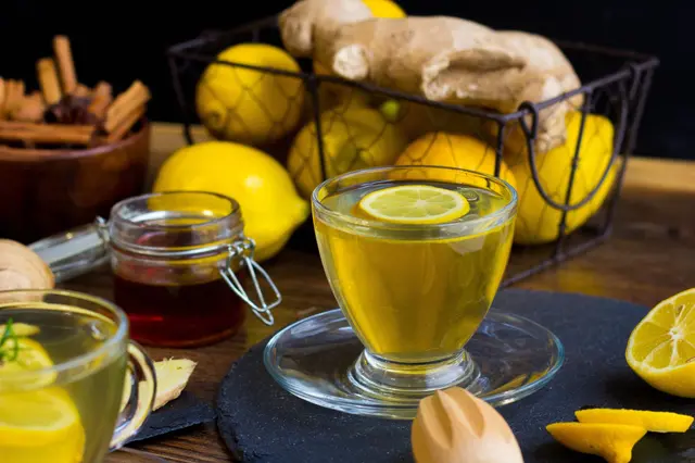 Recette thé à la menthe miel citron gingembre