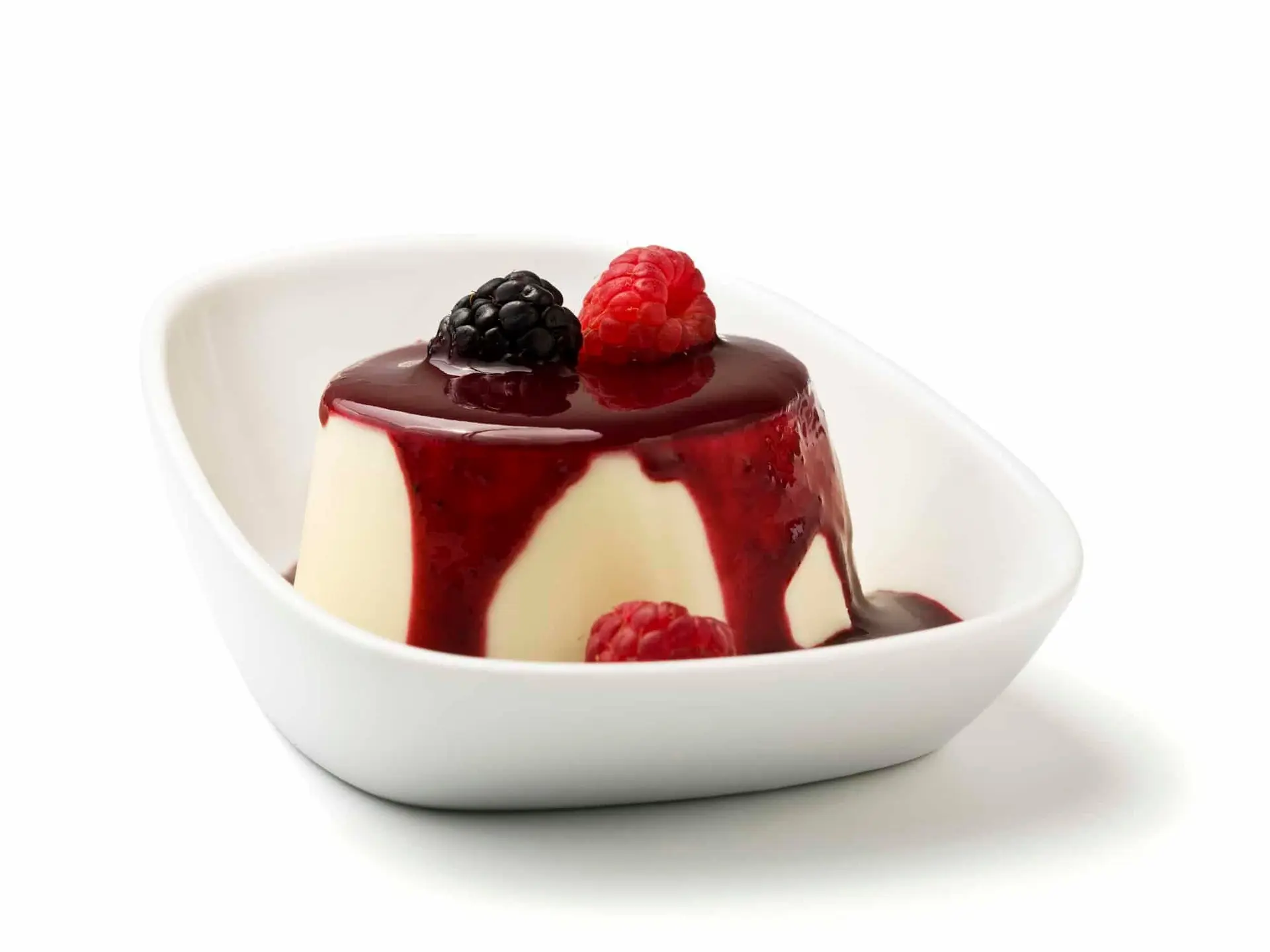 Panna cotta aux fruits rouges