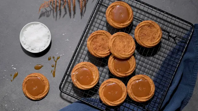 Biscuits au caramel salé