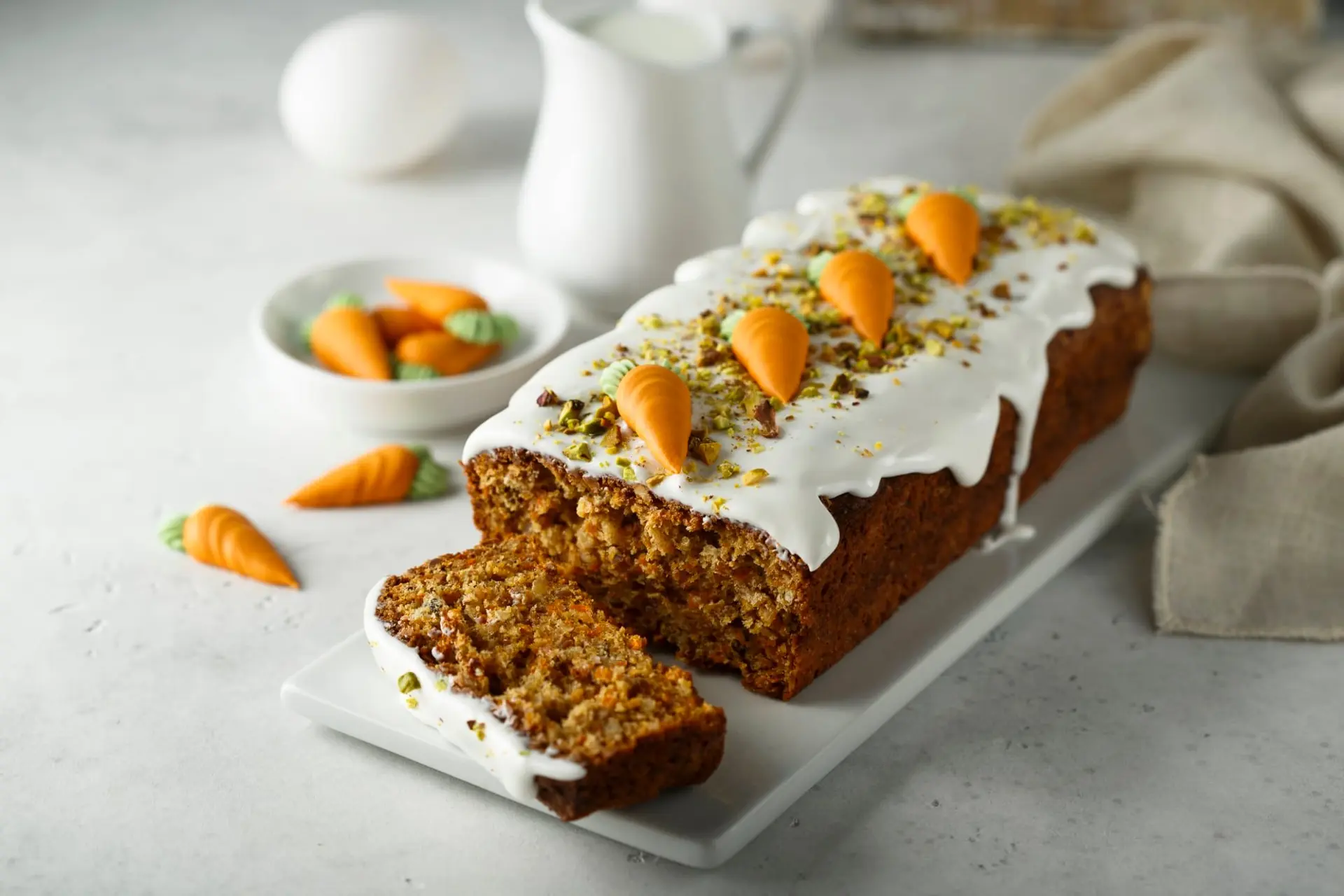 Gâteau aux carottes aux pistaches