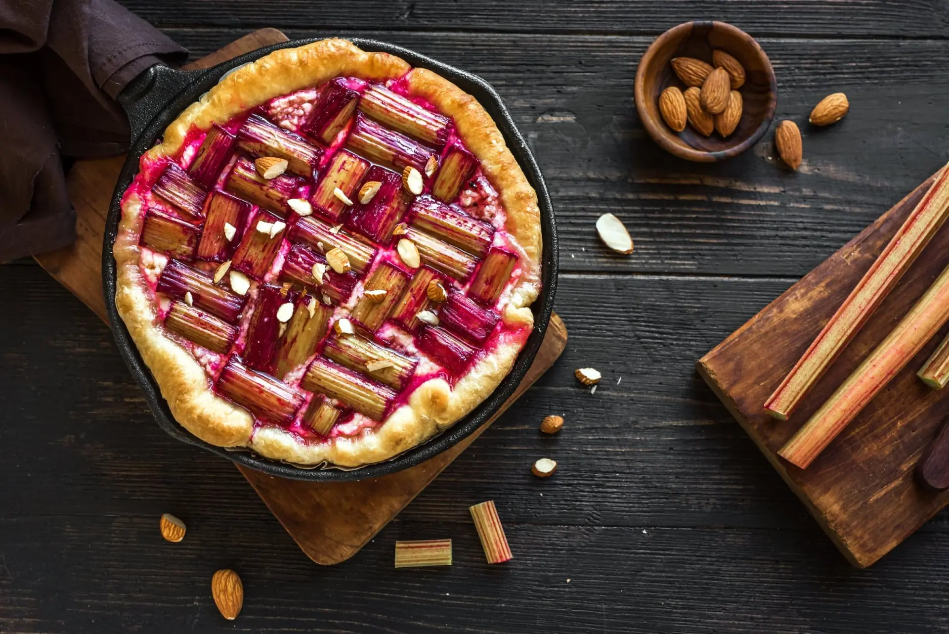 Tarte à la rhubarbe