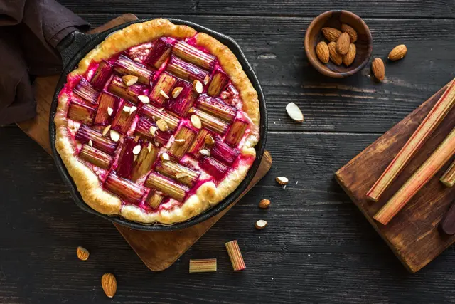 Tarte à la rhubarbe