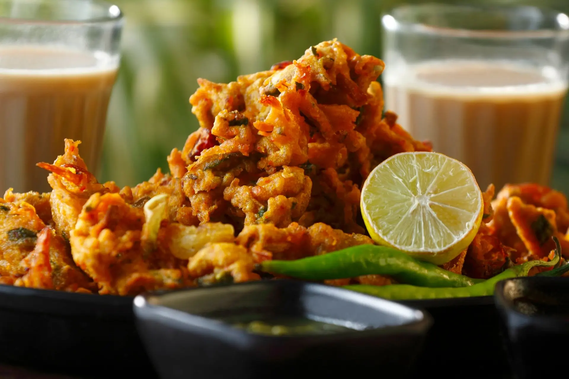 Oignons croustillants bhajis