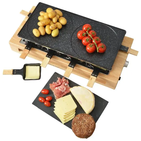 Test du KITCHENCHEF – Appareil à raclette, Grill & Crêpes 8 personnes – KCWOOD8MAXI