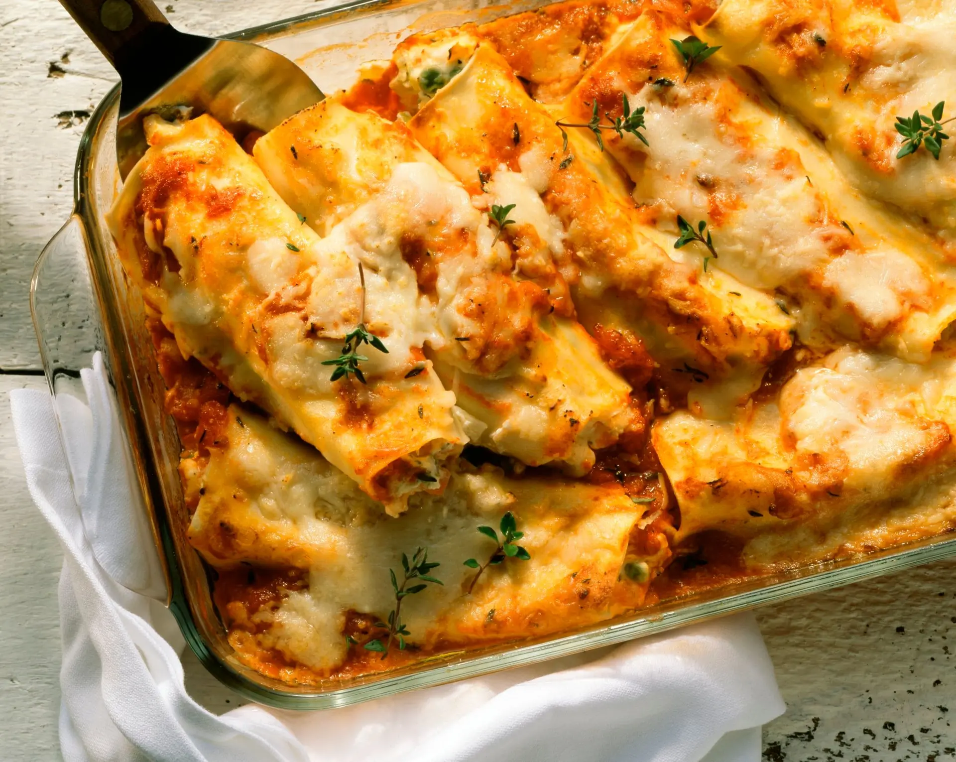 Cannelloni ripieni (rouleaux de pâtes fourrés)
