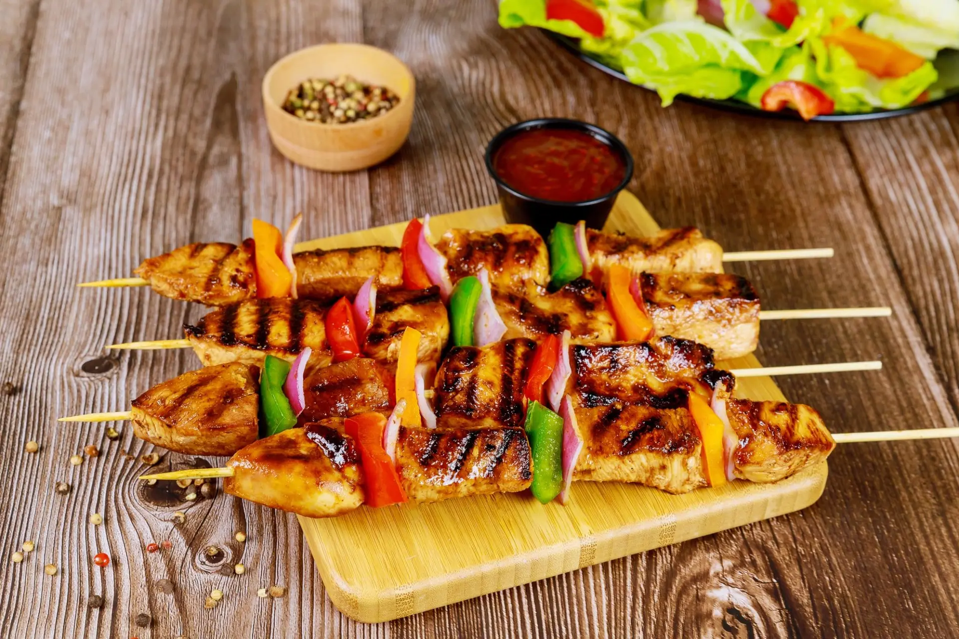 Recette brochettes de poulet grillé